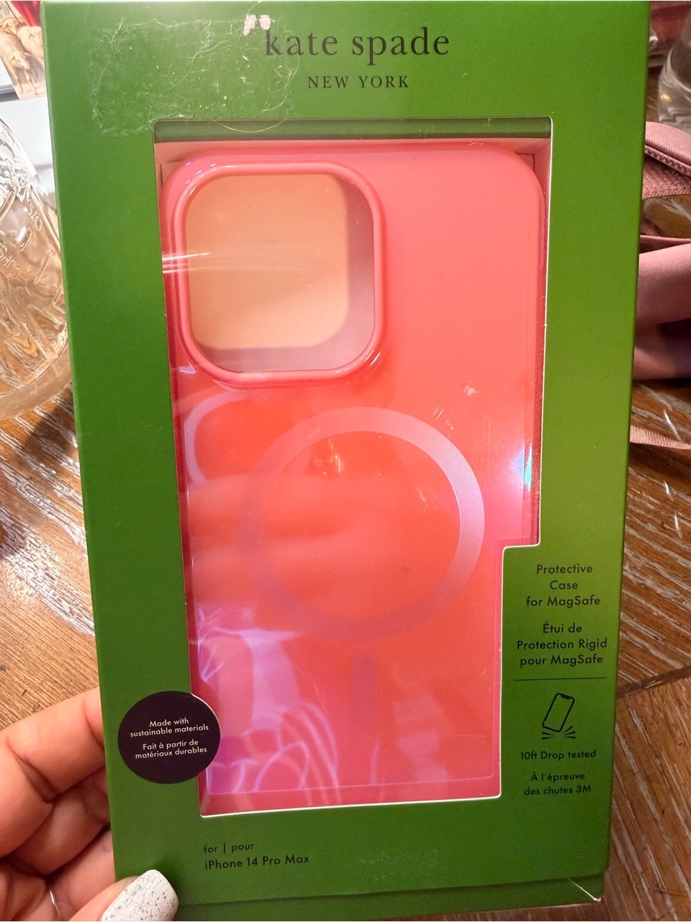 kate spade New York Pink MagSafe iPhone 14 Pro Max Case